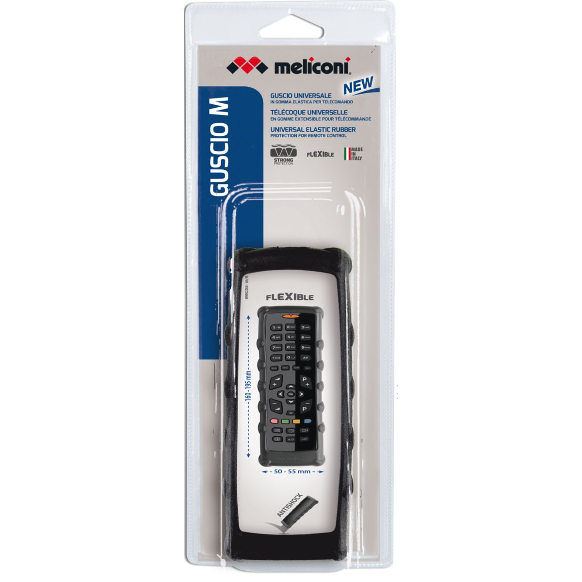 Coque protection UNIVERSELLE M pour télécommande couleur unique, MELICONI