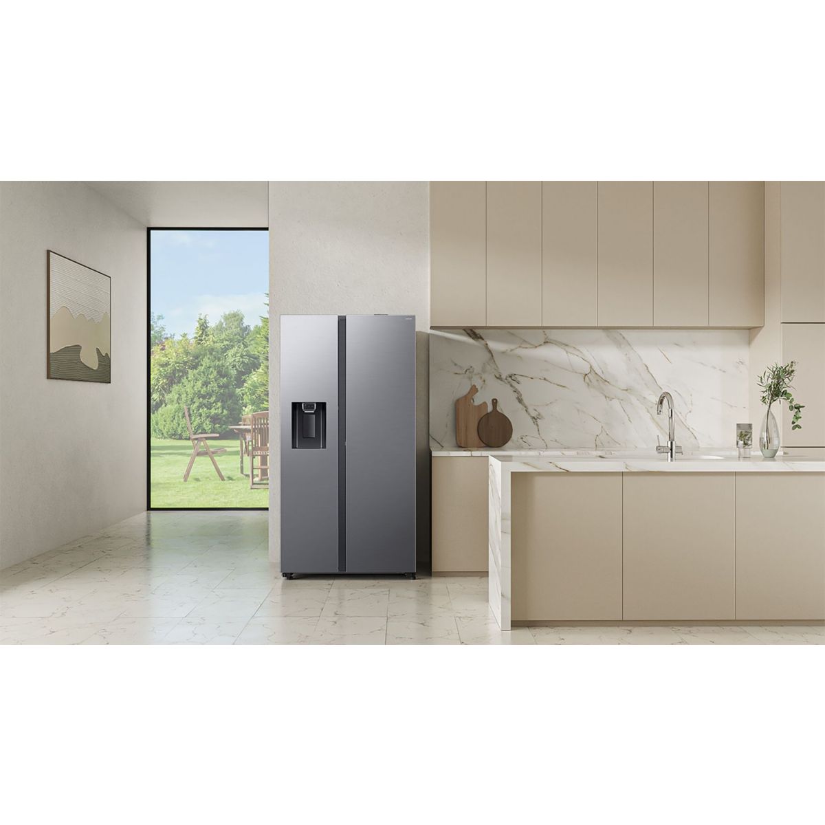Réfrigérateur Américain RS80F66KBT Bespoke AI couleur unique, SAMSUNG