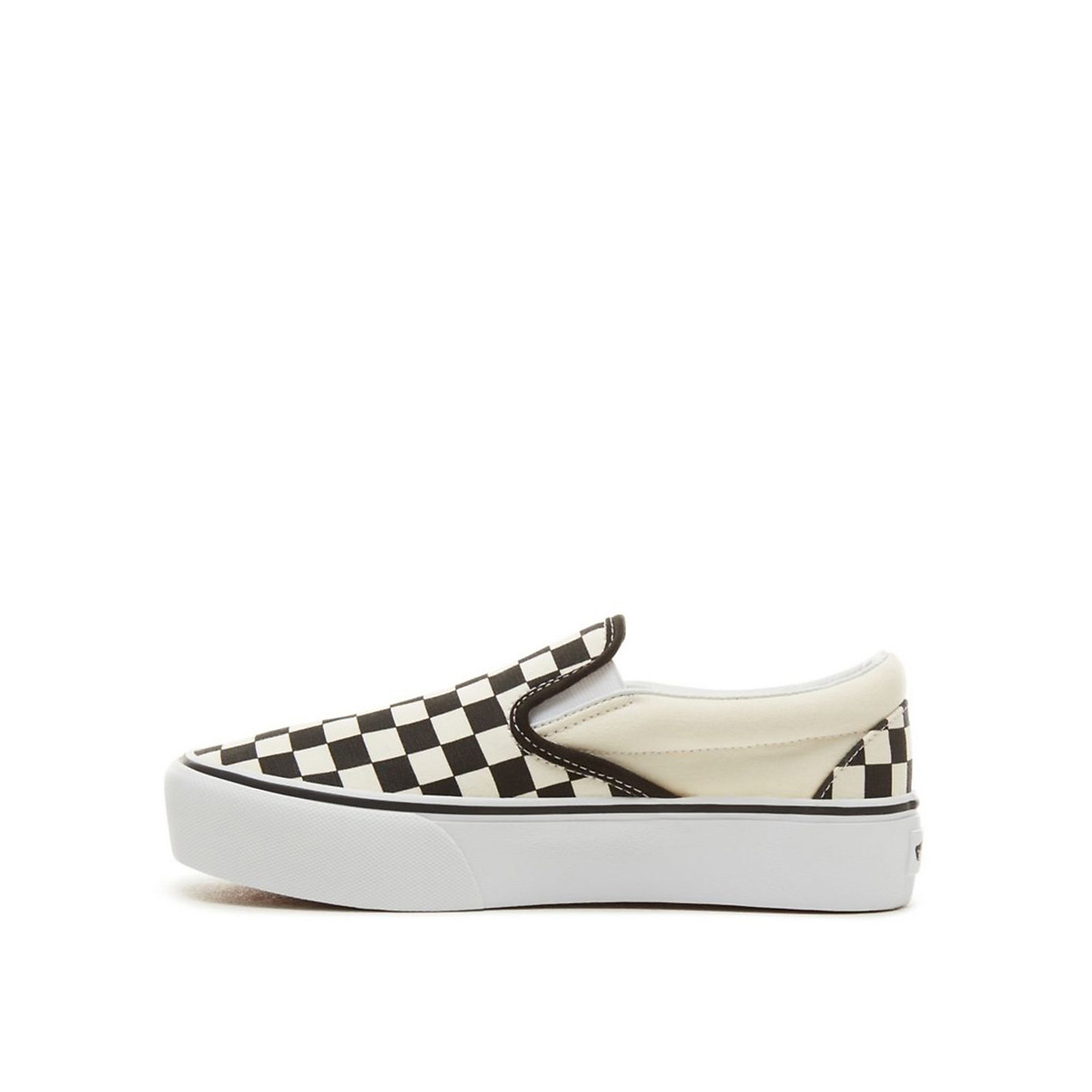 Ténis Slip-On de cunha, Classic Slip On Platform preto/branco, VANS