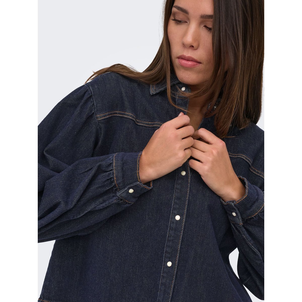 Chemise En Denim dark blue denim, ONLY