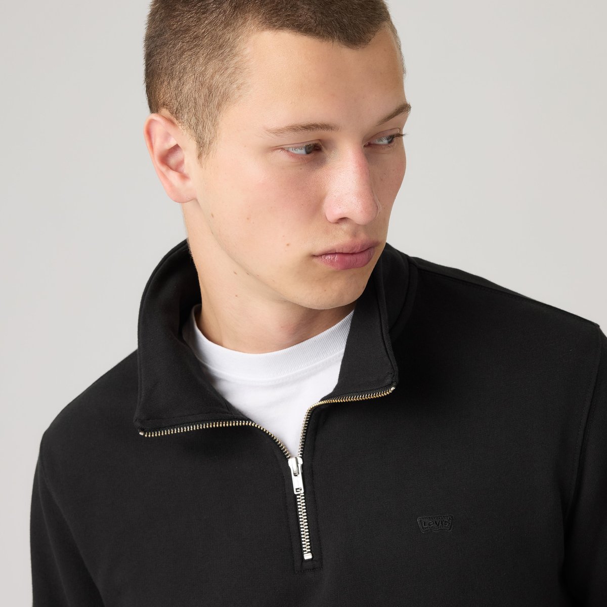 Pull 1/4 zip Original Housemark noir - mineral black, LEVI'S