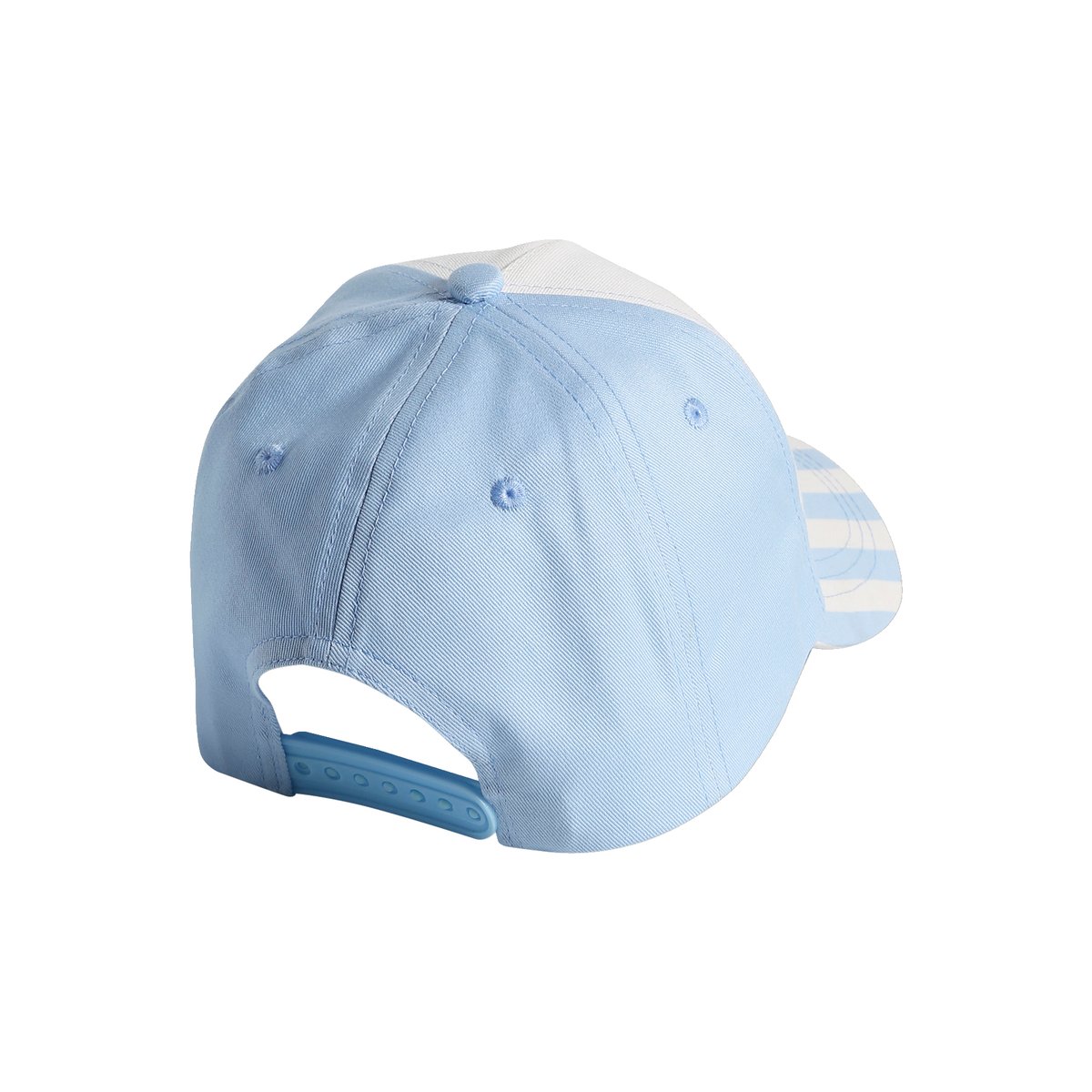 Casquette "Cool Girls Club" rayé bleu, VERTBAUDET