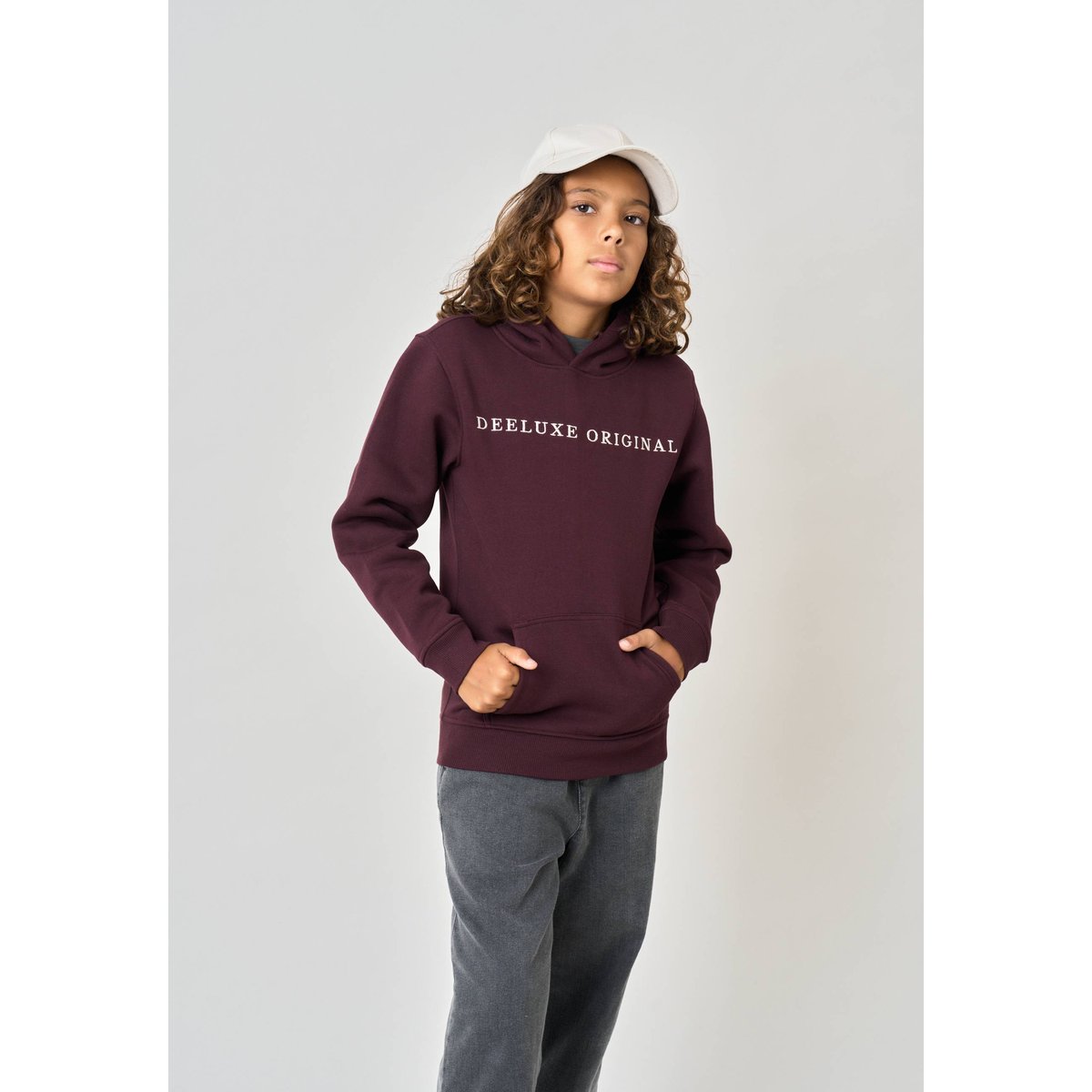 Sweat garçon en coton mélangé BEN dark purple, DEELUXE