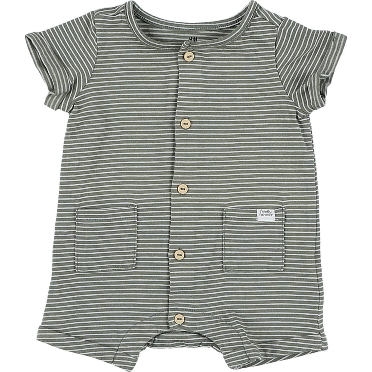 Barboteuse -  Très bon état blanc;vert, H&M