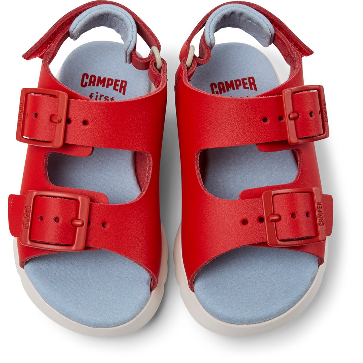 Sandales Cuir Oruga rouge, CAMPER