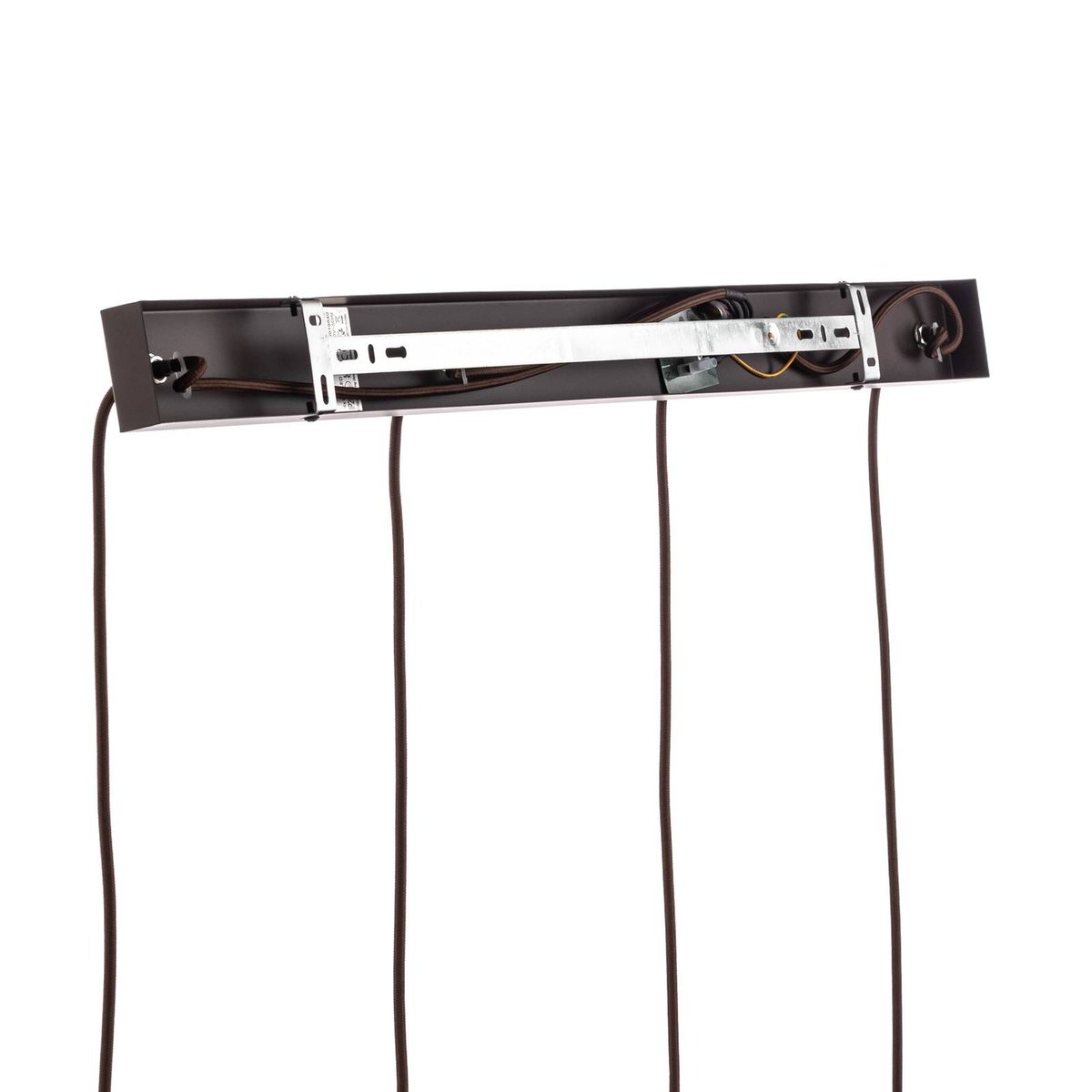Suspension en verre design, Valentina marron, gris fumé, LINDBY