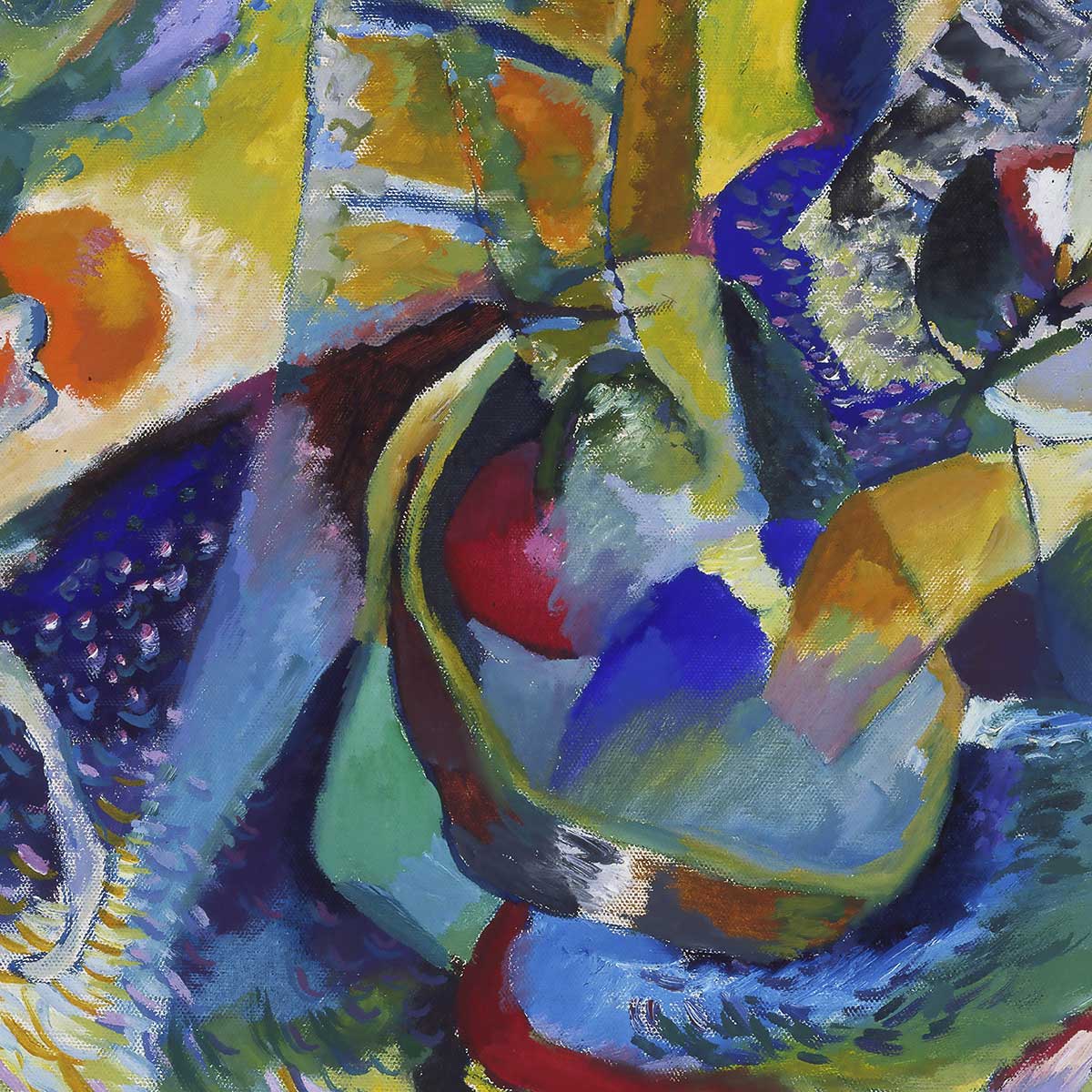 Poster Improvisation Klamm - Wassily Kandinsky affiche + cadre en bois - noir, HEXOA