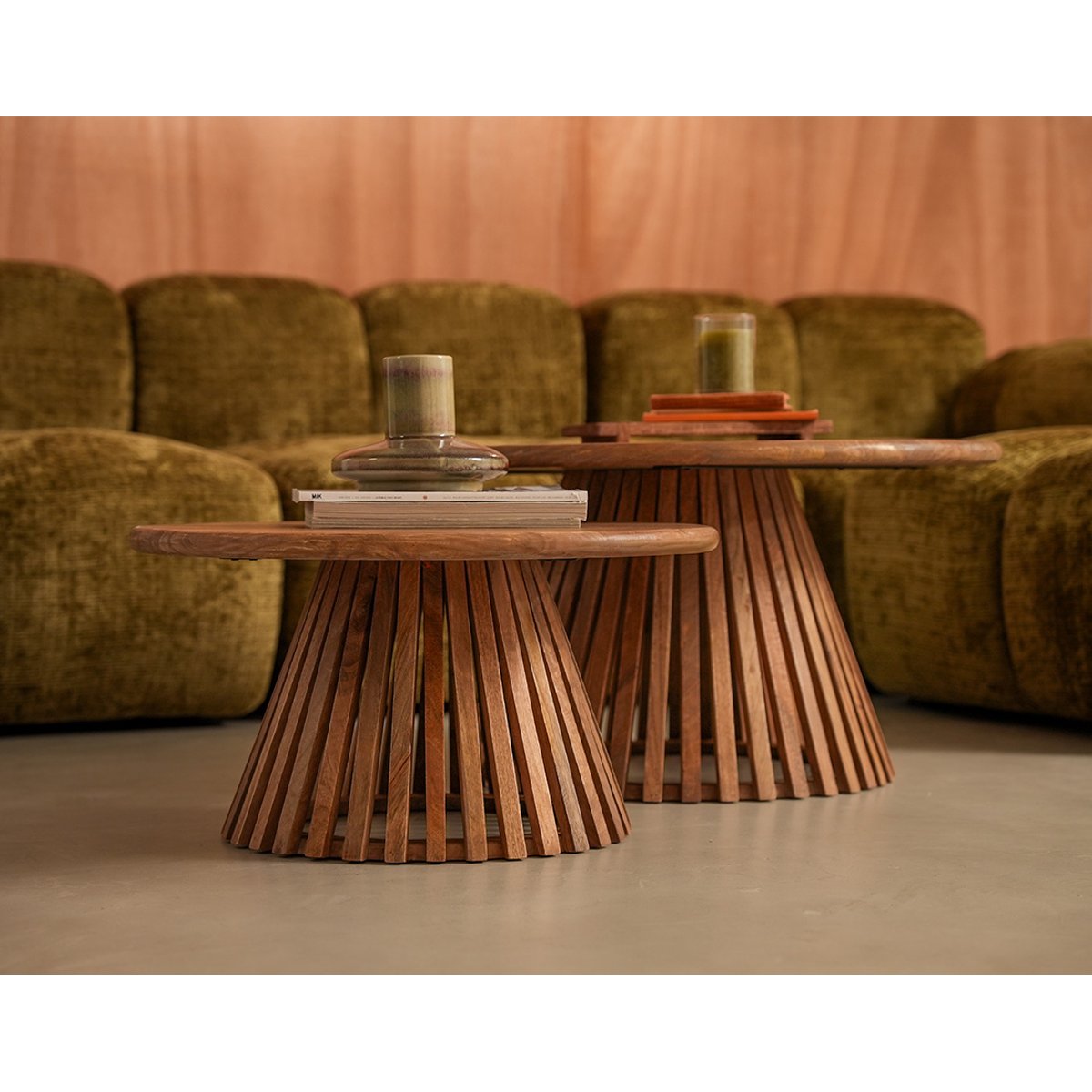 Lot de deux Tables basses - KERALA bois, BEST MOBILIER