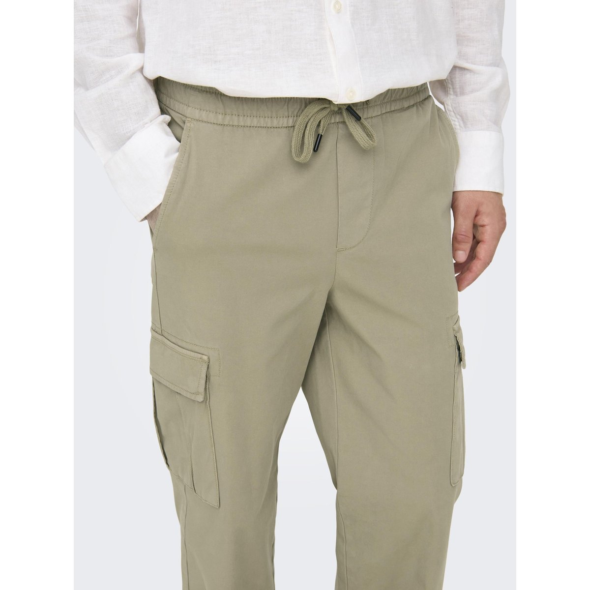 Pantalon Cargo grise - coriander, ONLY & SONS