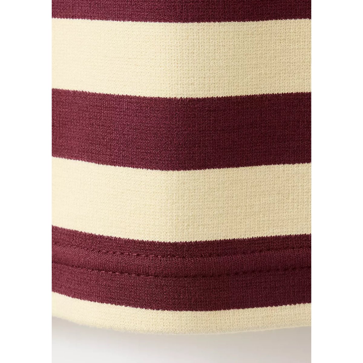 T-shirt manches courtes rayures grenat, MANGO