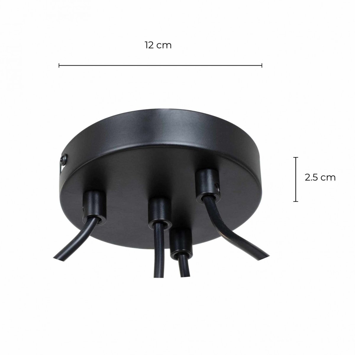 Suspension métal, Ø 114 cm, Attom noir et doré, C-CREATION