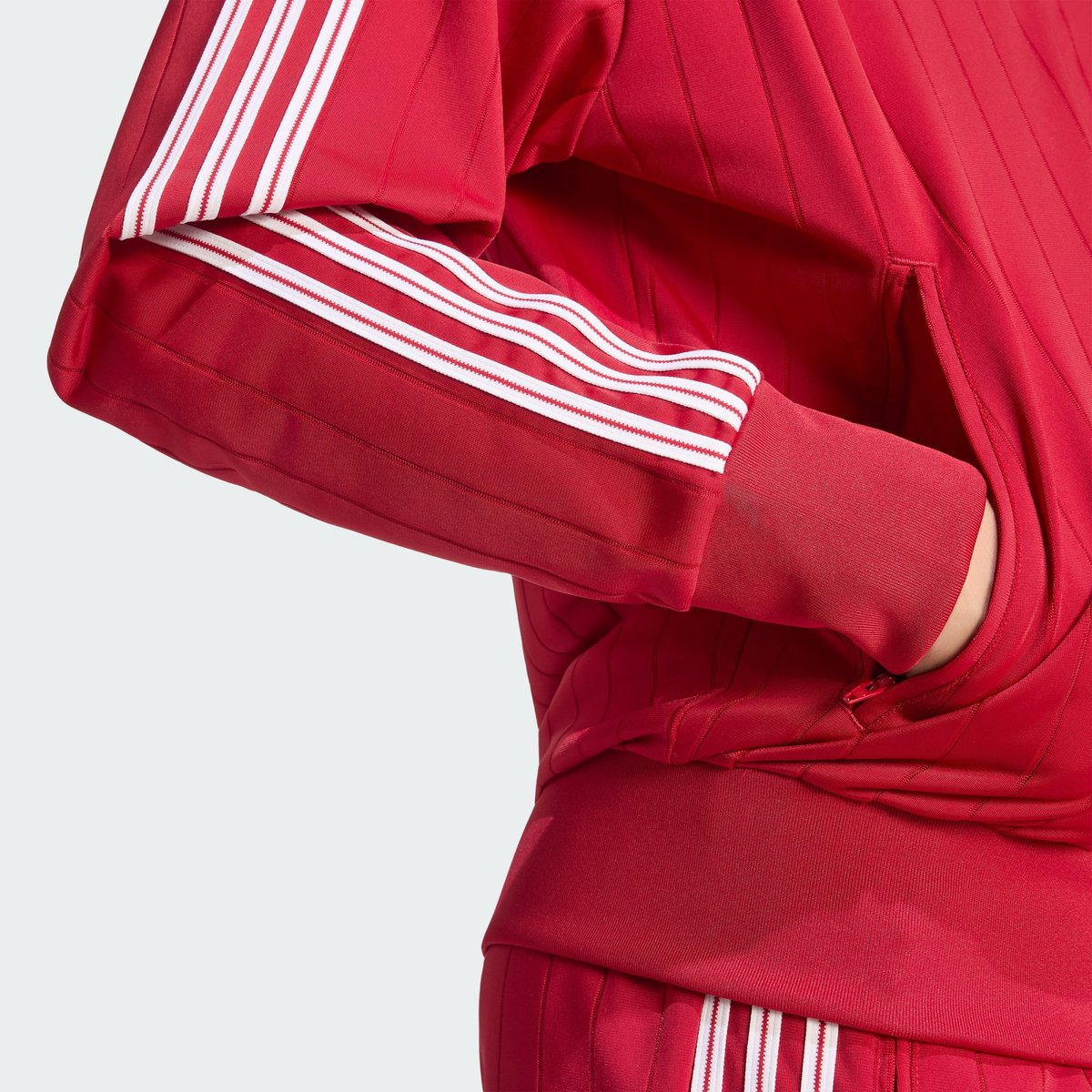 Veste De Survêtement Firebird Maille Lâche Veste De Survêtement Firebird Maille Lâche team victory red, adidas Originals