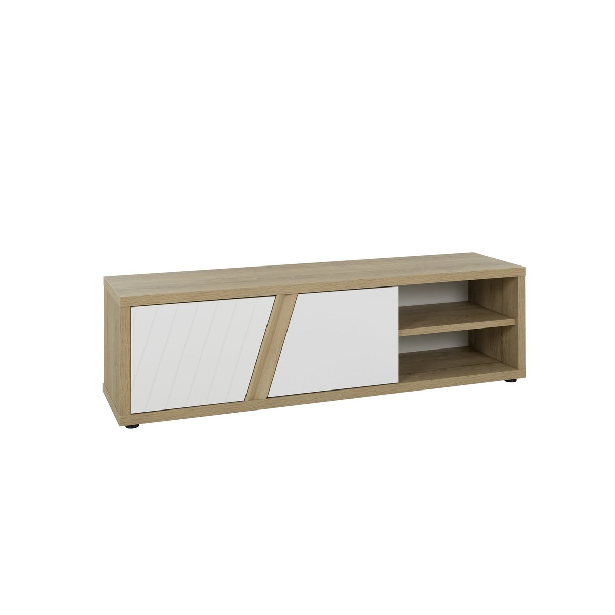 Meuble tv 2 portes EPURA beige, GAMI
