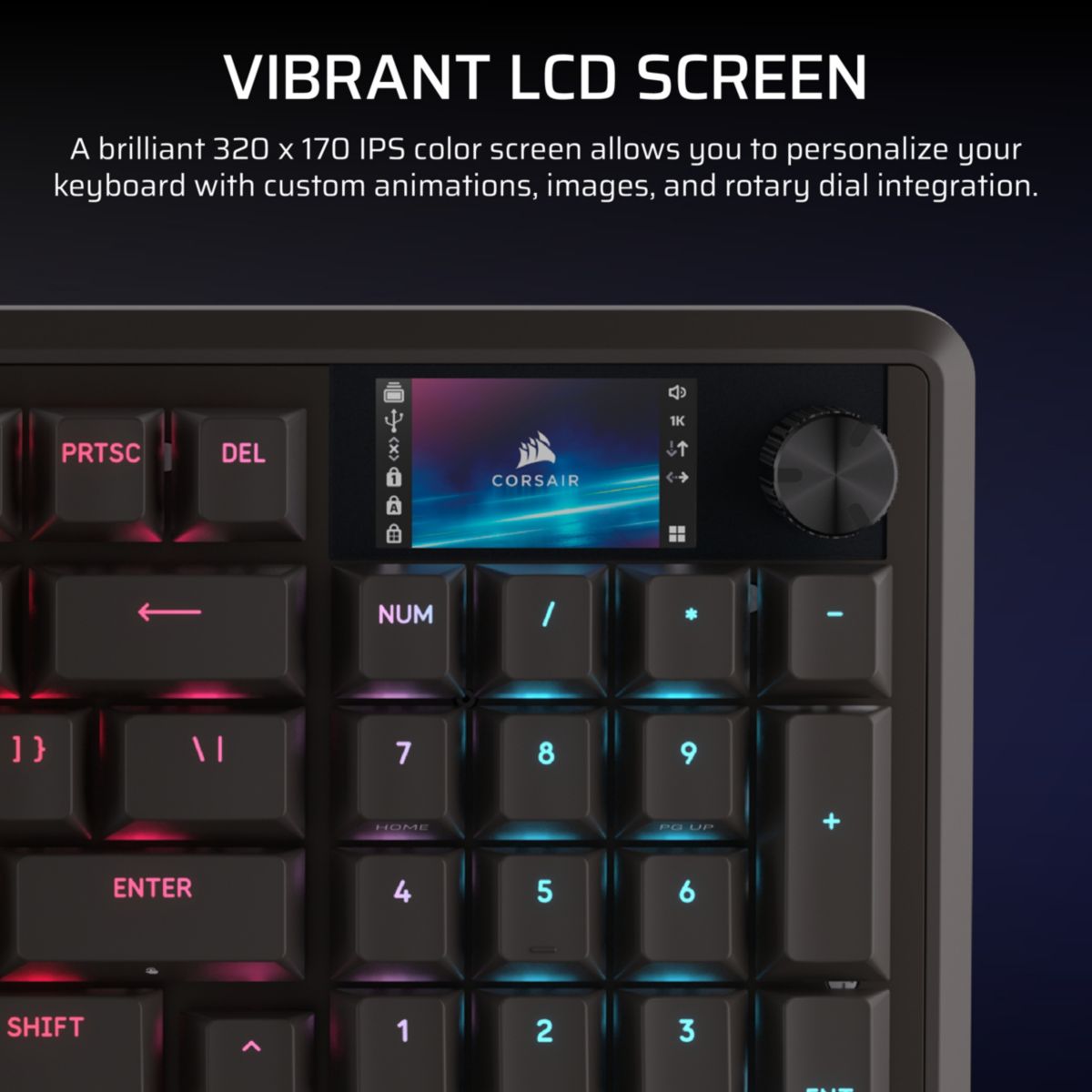 Clavier gamer VANGUARD PRO ONE 96 couleur unique, CORSAIR