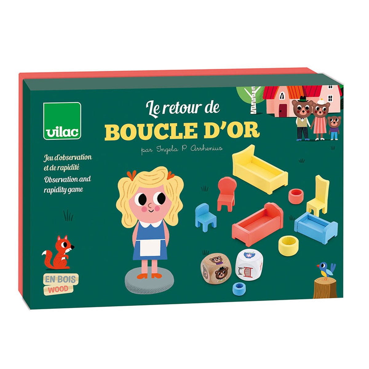 Jeu de société Boucle d'Or bleu, VILAC