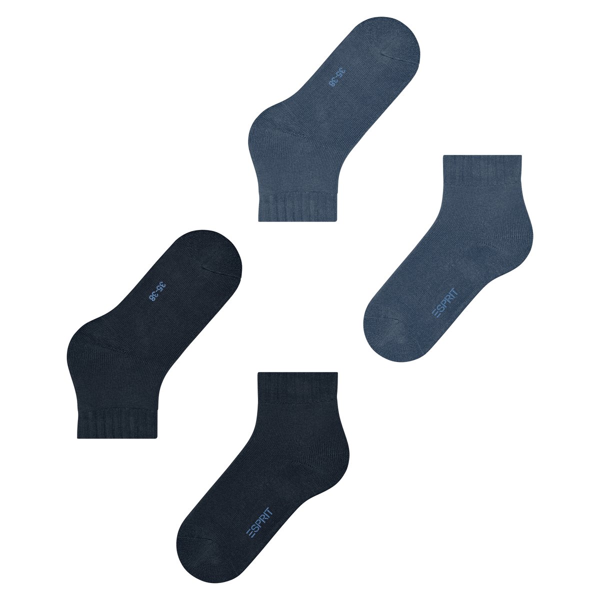 Chaussettes courtes Plush Opaque multicolore mix avec motif, ESPRIT