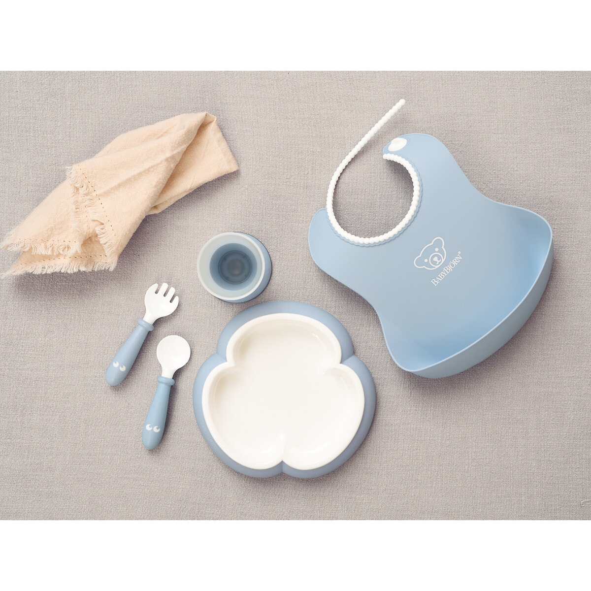 Coffret repas bébé bleu, BABYBJORN