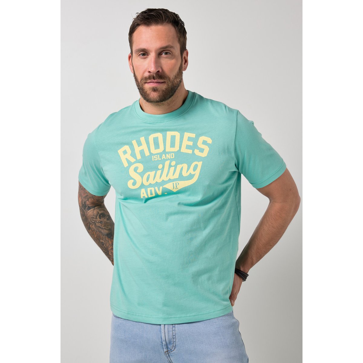 Lot de 2 T-shirts JP 1880 vert jade, JP1880