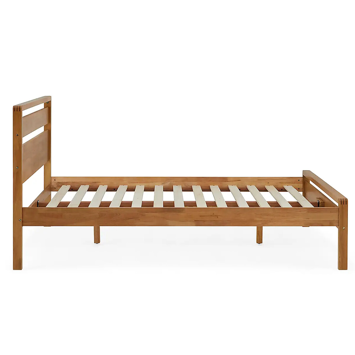 Skandi Mid Century Solid Wood Bed natural oak, SO'HOME