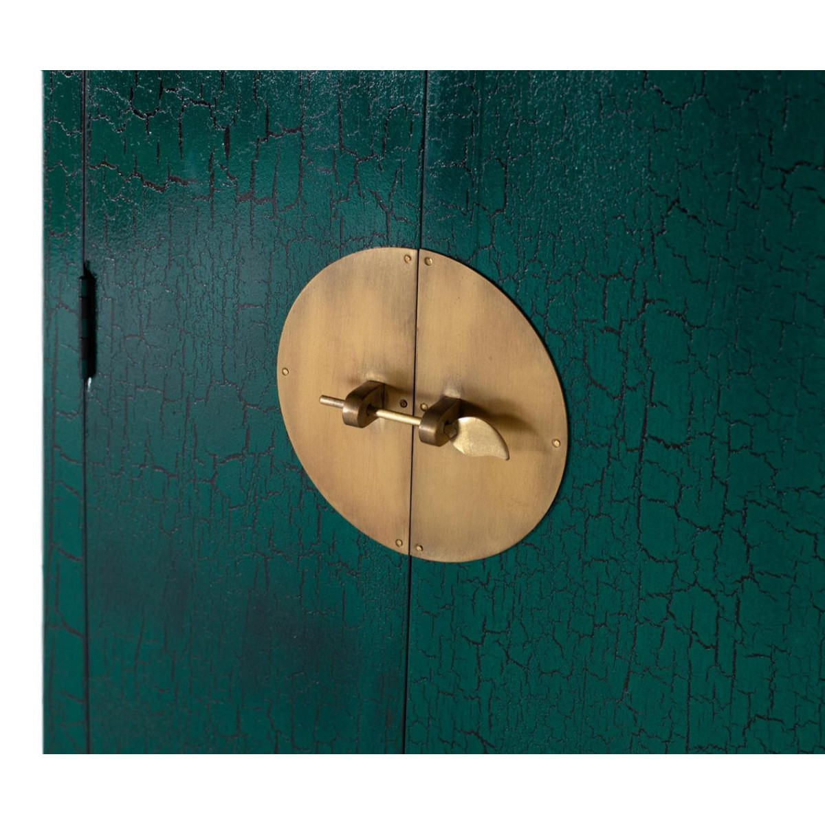 Armoire 2 portes Bois Vert vert, DECORATION D’AUTREFOIS