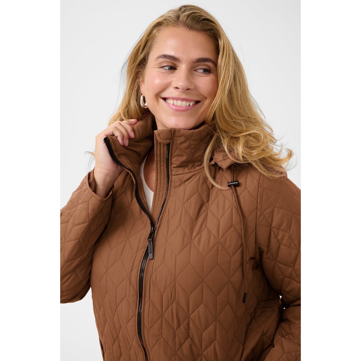 Manteau marron friar brown, KAFFE CURVE