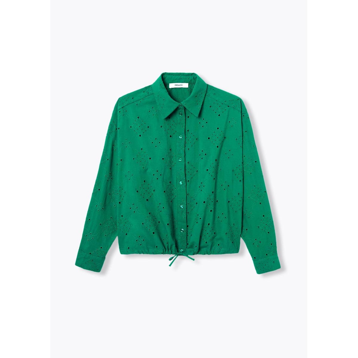 Chemise en broderie anglaise vert, PROMOD
