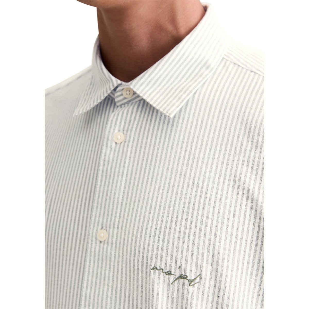 Chemise Oxford régulière en coton bio beige, MARC O’POLO DENIM