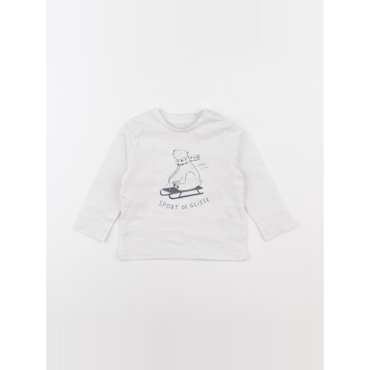 Tee-shirt - Etat satisfaisant blanc, VERTBAUDET