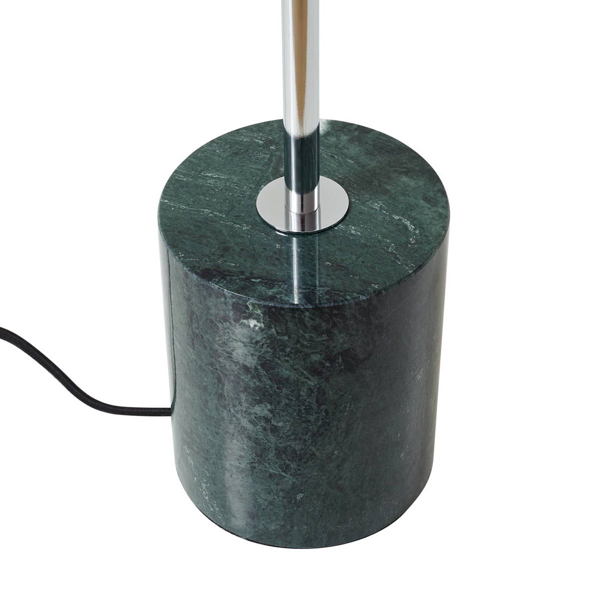 Lampadaire en verre vintage, Branford blanc, vert, LINDBY