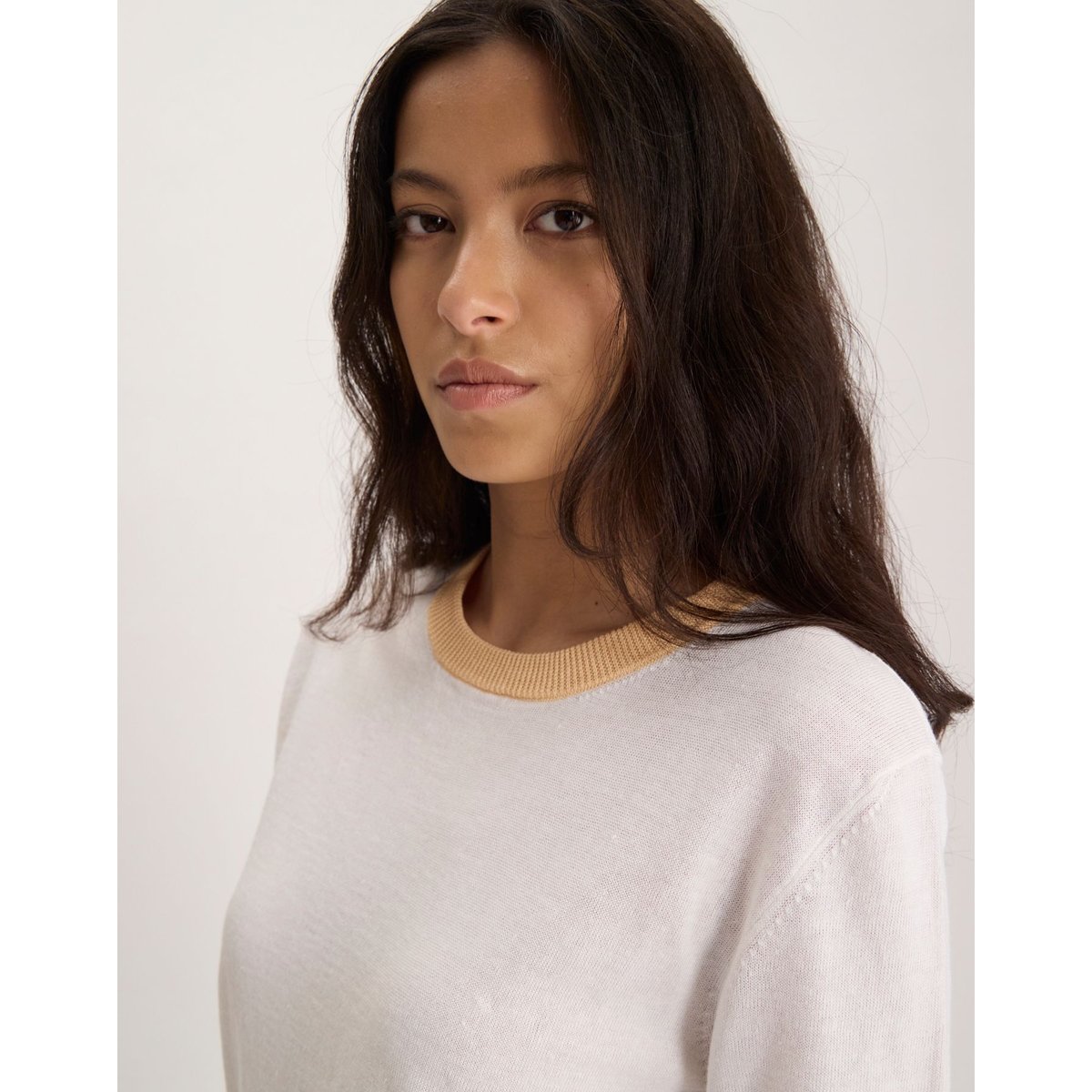 Pull Angelica en coton blanc, INES DE LA FRESSANGE PARIS