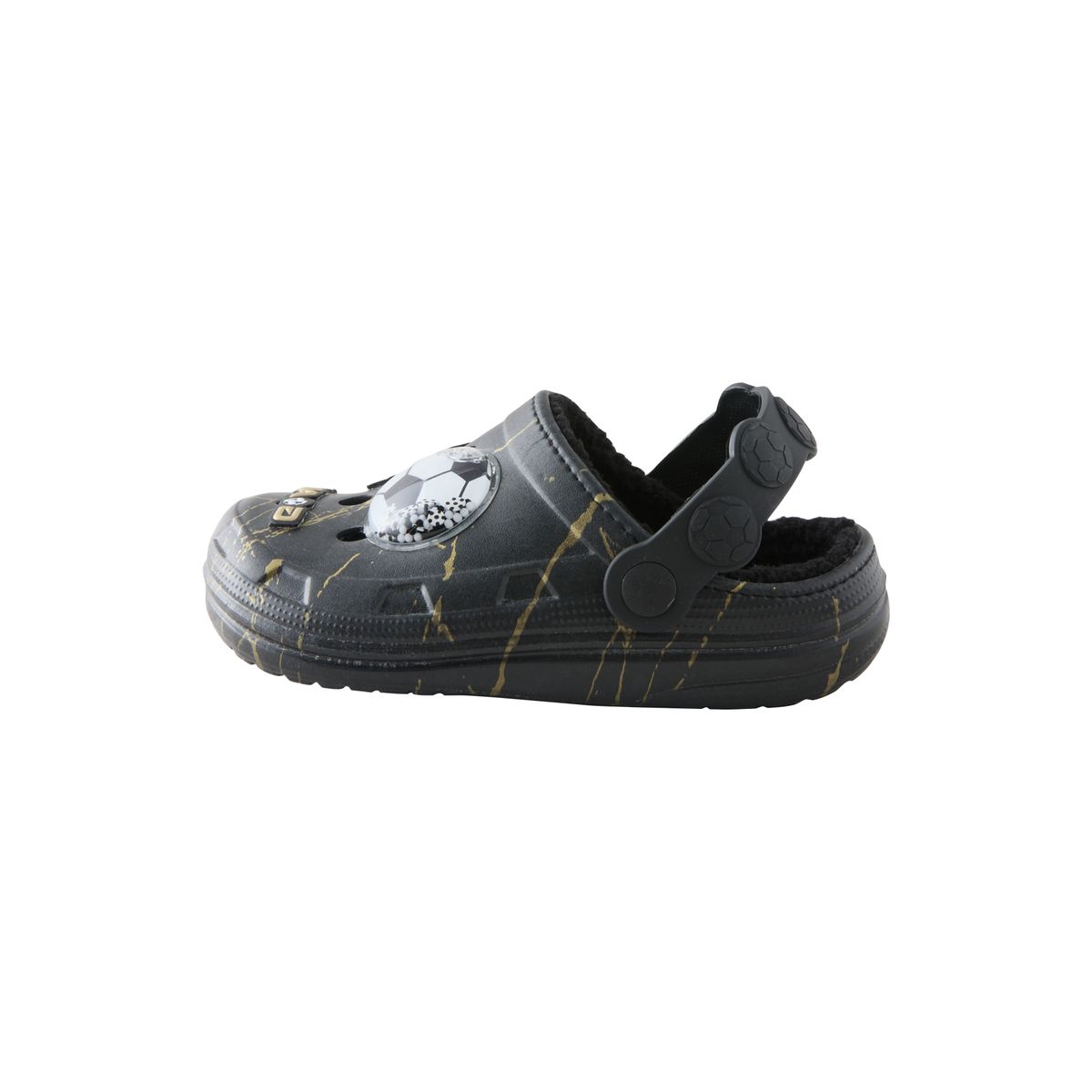 Chaussons style sabots fourrés noir, NEXT