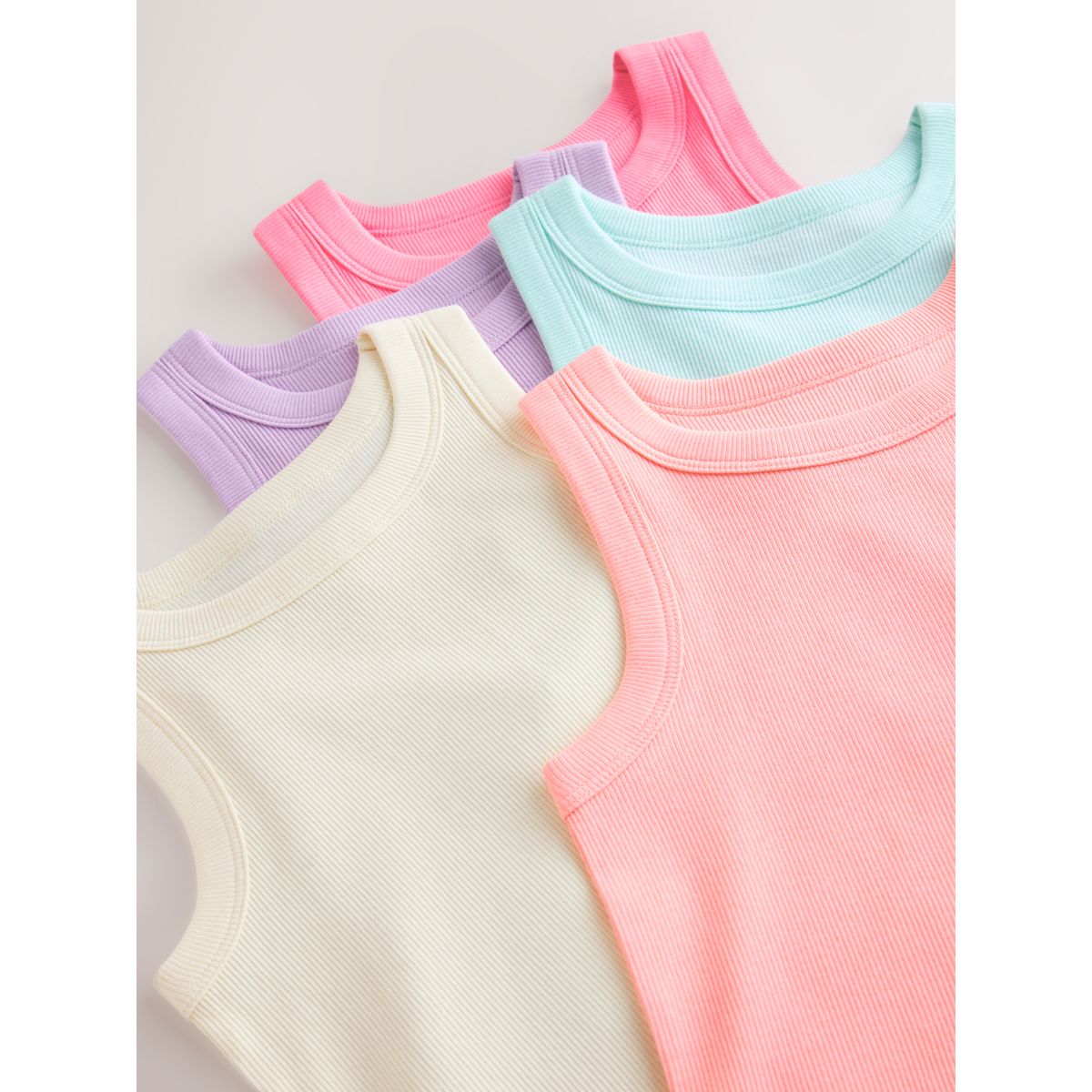 Débardeurs, lot de 5 rose/orange pastel, NEXT
