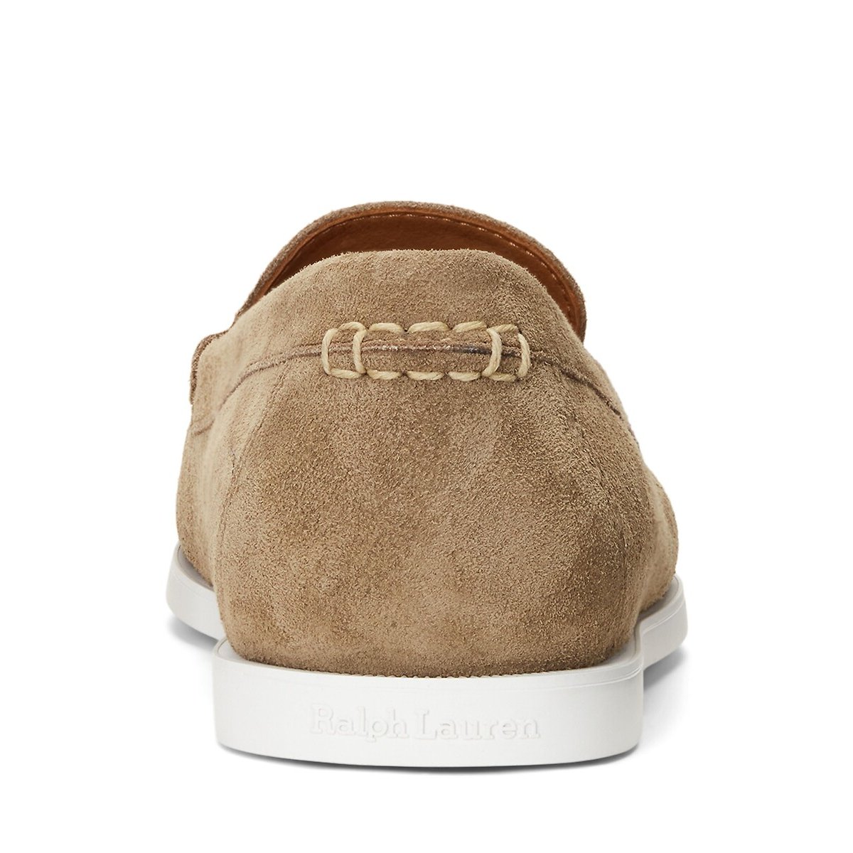 Mocassins en cuir suédé Merton taupe, POLO RALPH LAUREN
