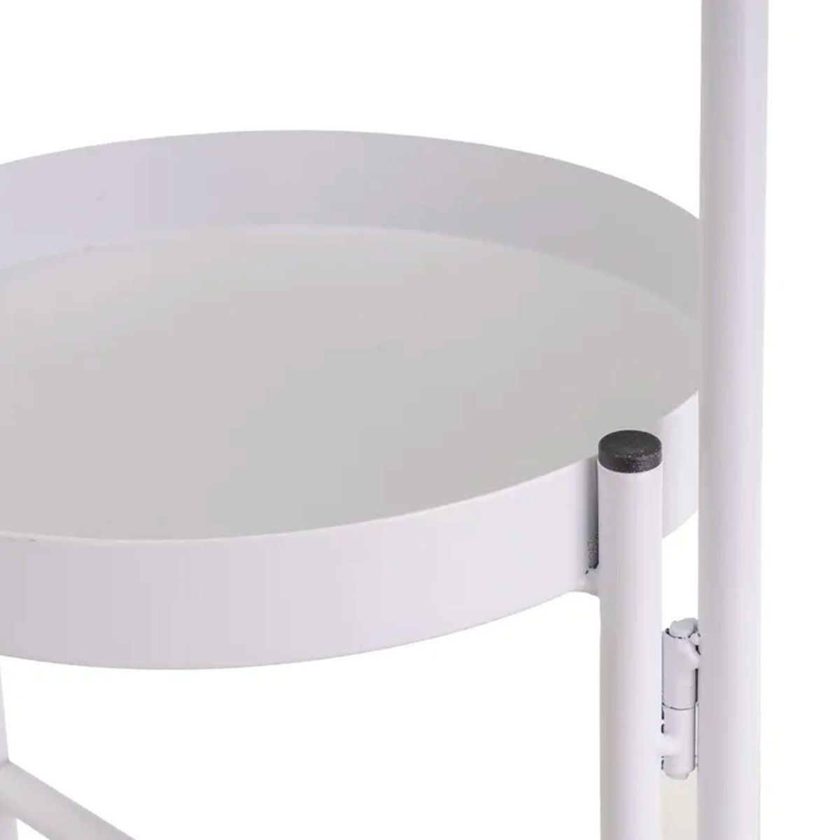 Support pot plante triple articulé métal blanc 60x19x60cm blanc, WADIGA