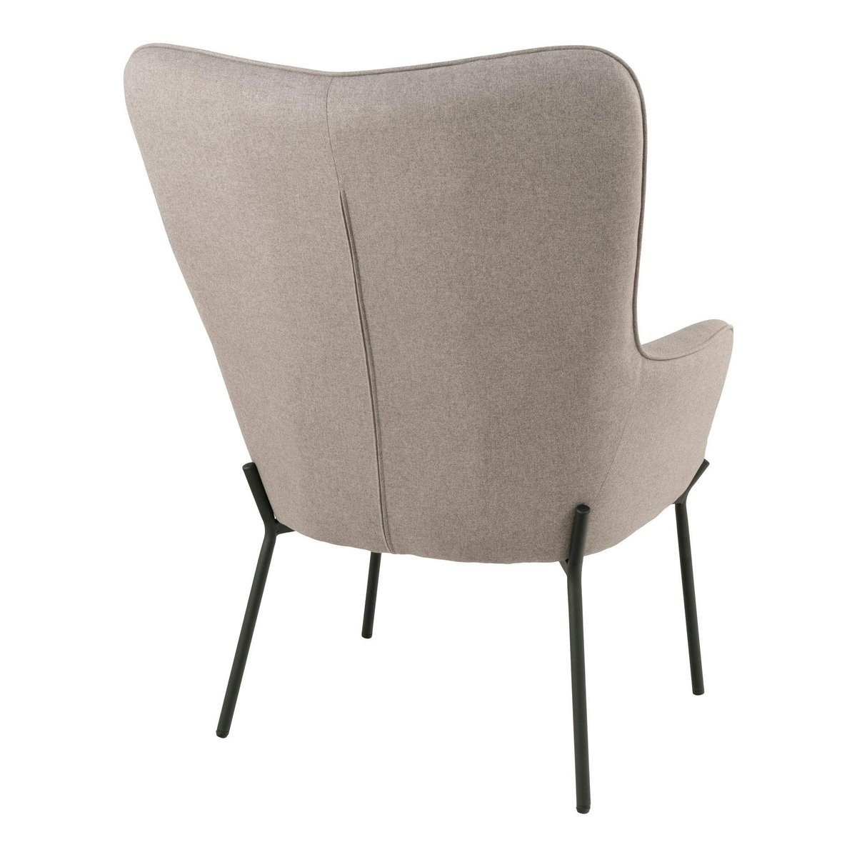 Fauteuil gris minéral moderne avec piqures BERLIN gris, PIER IMPORT