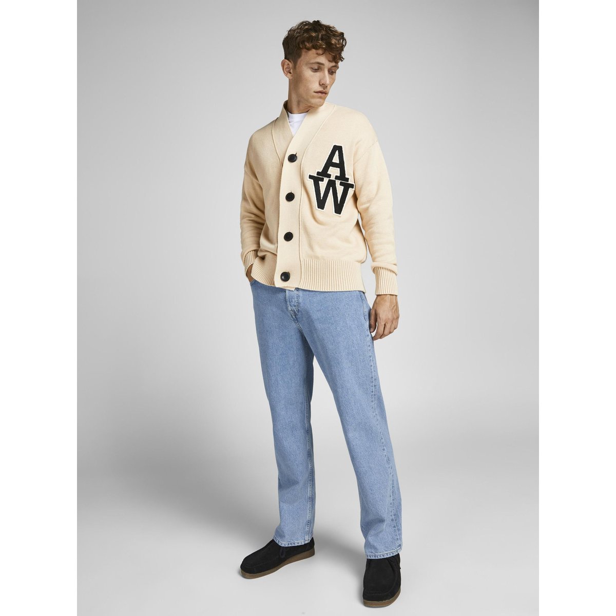 Jean À Coupe Ample blue denim, JACK & JONES
