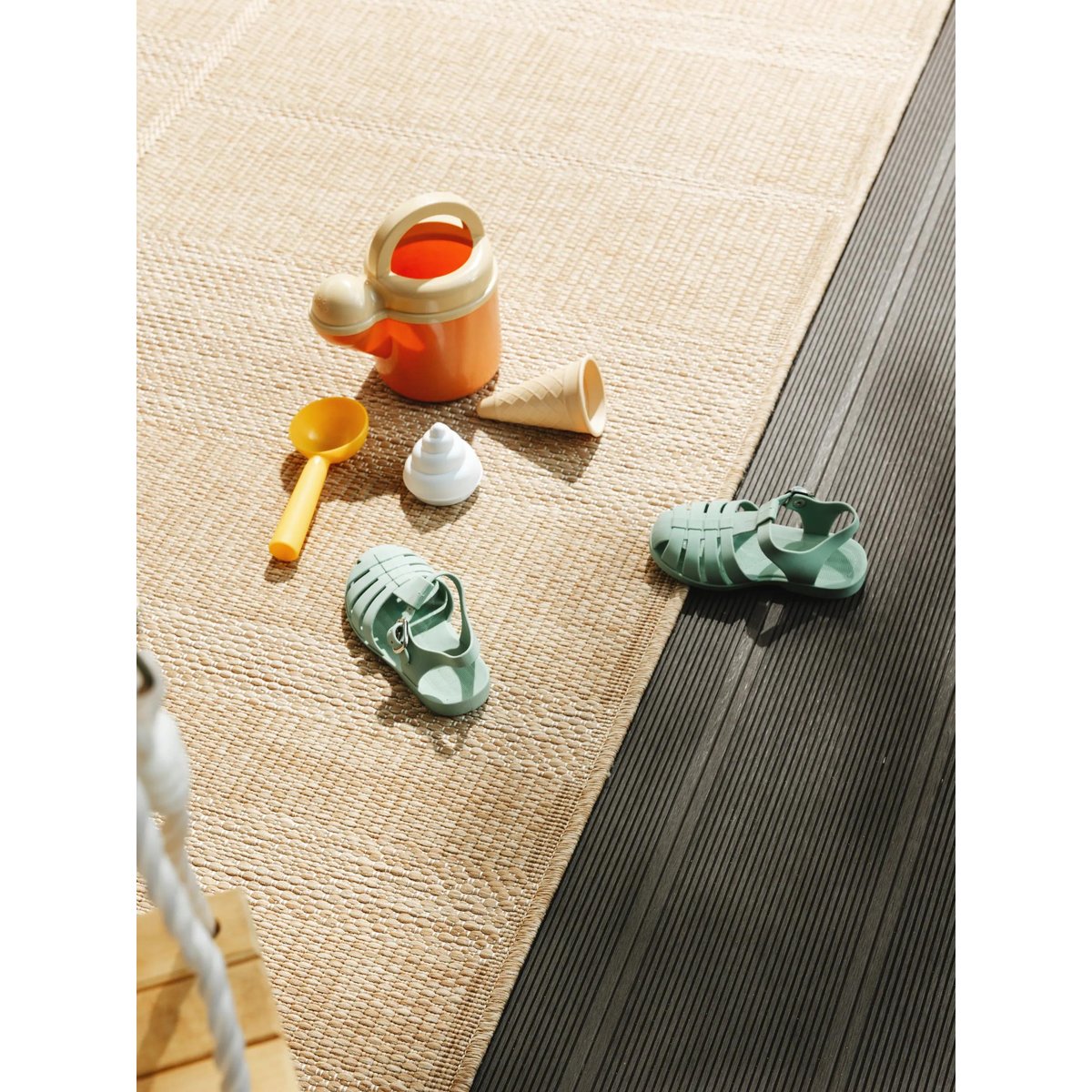 Tapis d'extérieur & intérieur COMO marron clair, BENUTA 