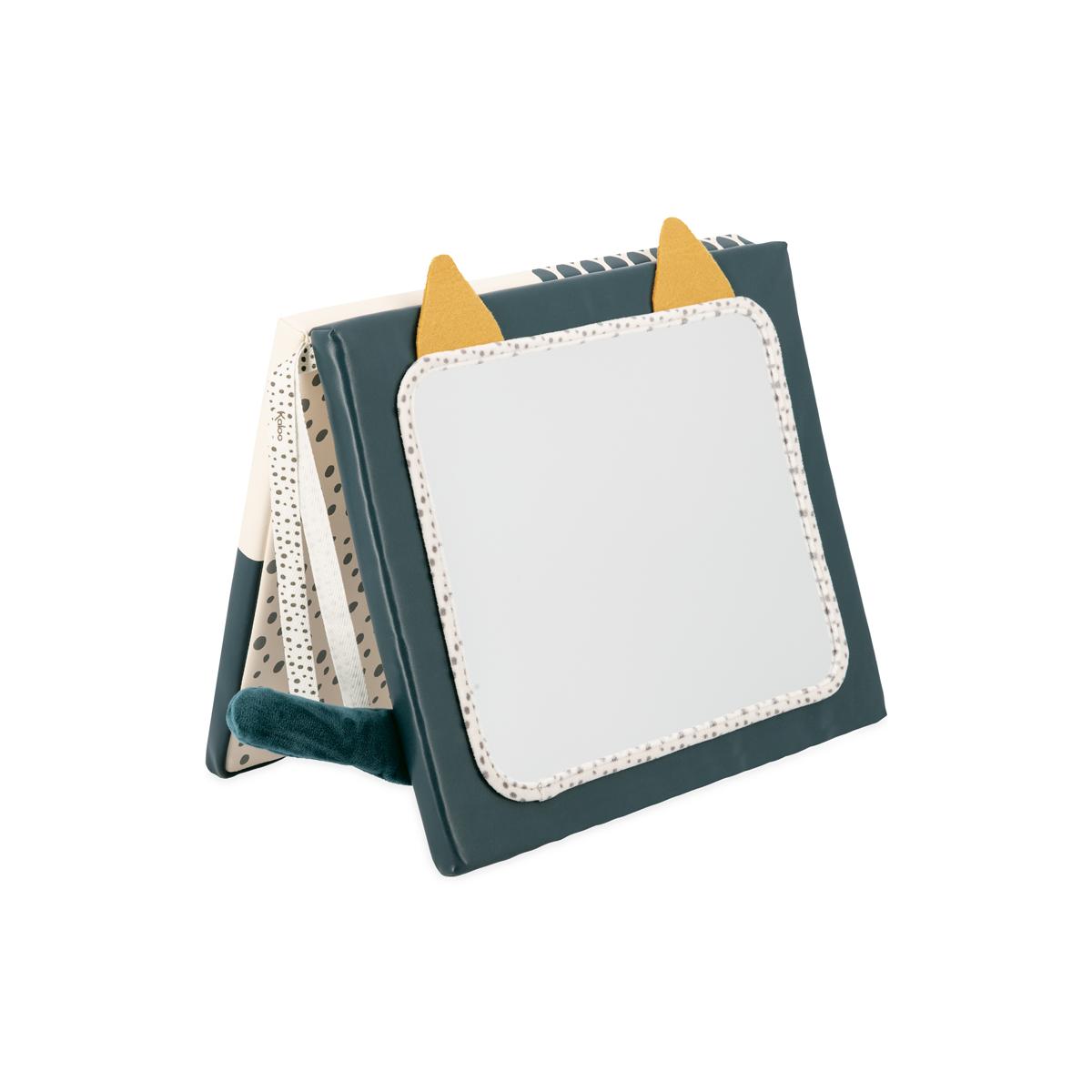 Mon miroir sensoriel stimuli multi-activités bleu, écru, jaune, KALOO