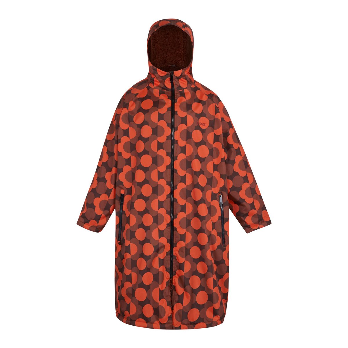 Peignoir à langer imperméable motif/style fleurs ORLA KIELY rouge / rouge brûlé, REGATTA