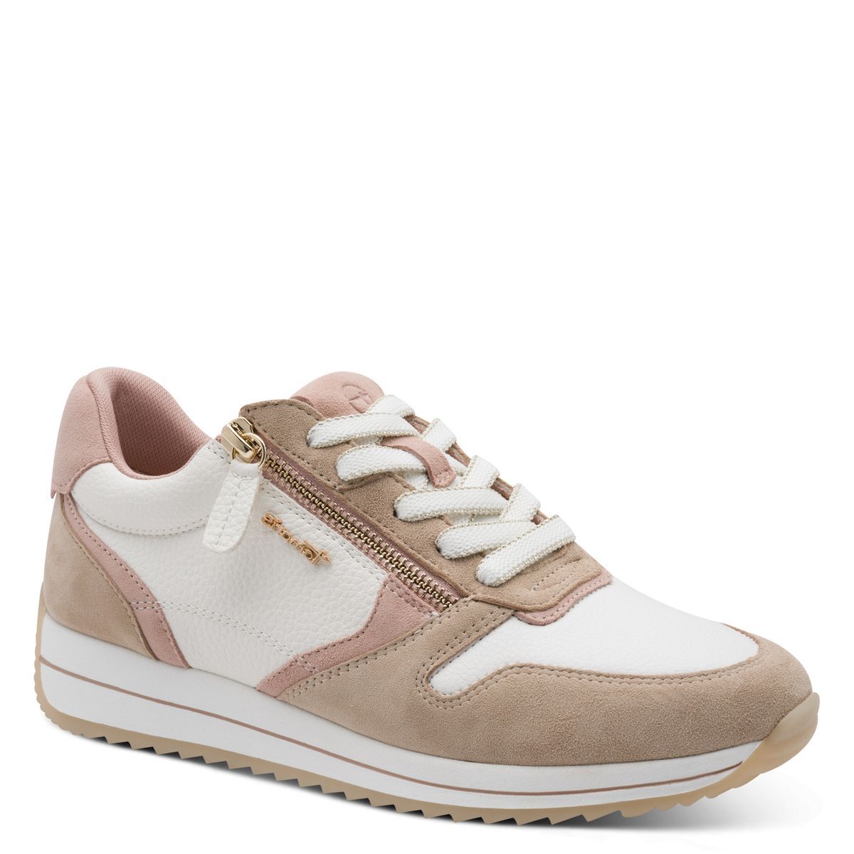 Basket femme beige rose, TAMARIS
