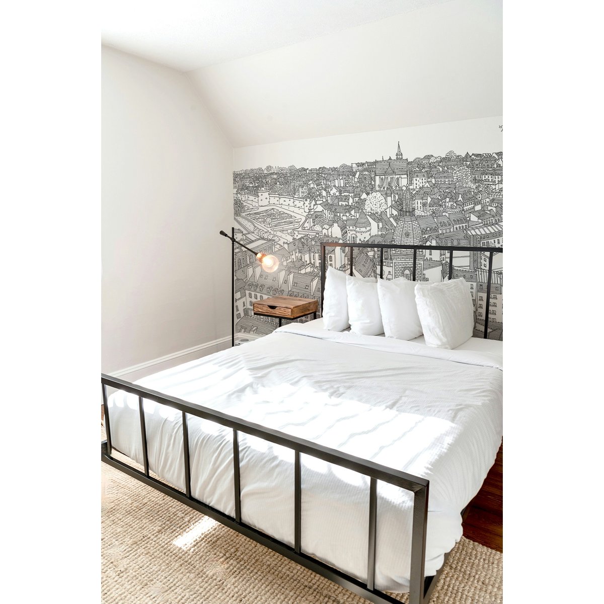 Papier peint panoramique Vannes, 375 x 250cm gris, ACTE DECO