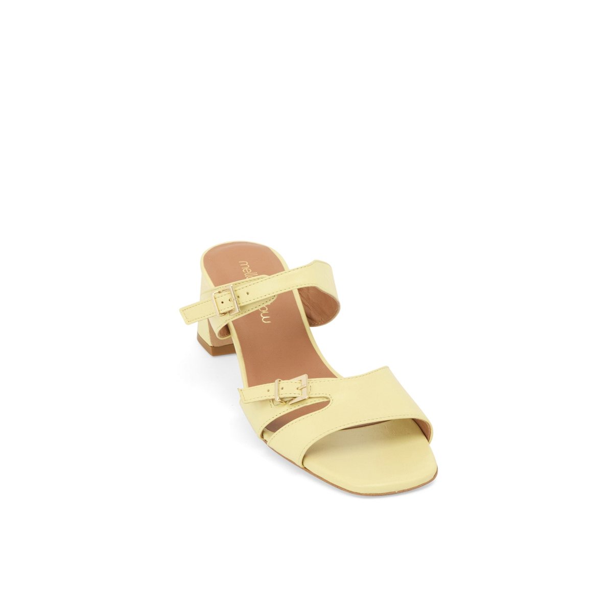 Sandale À Talon en cuir BALI vanille, MELLOW YELLOW