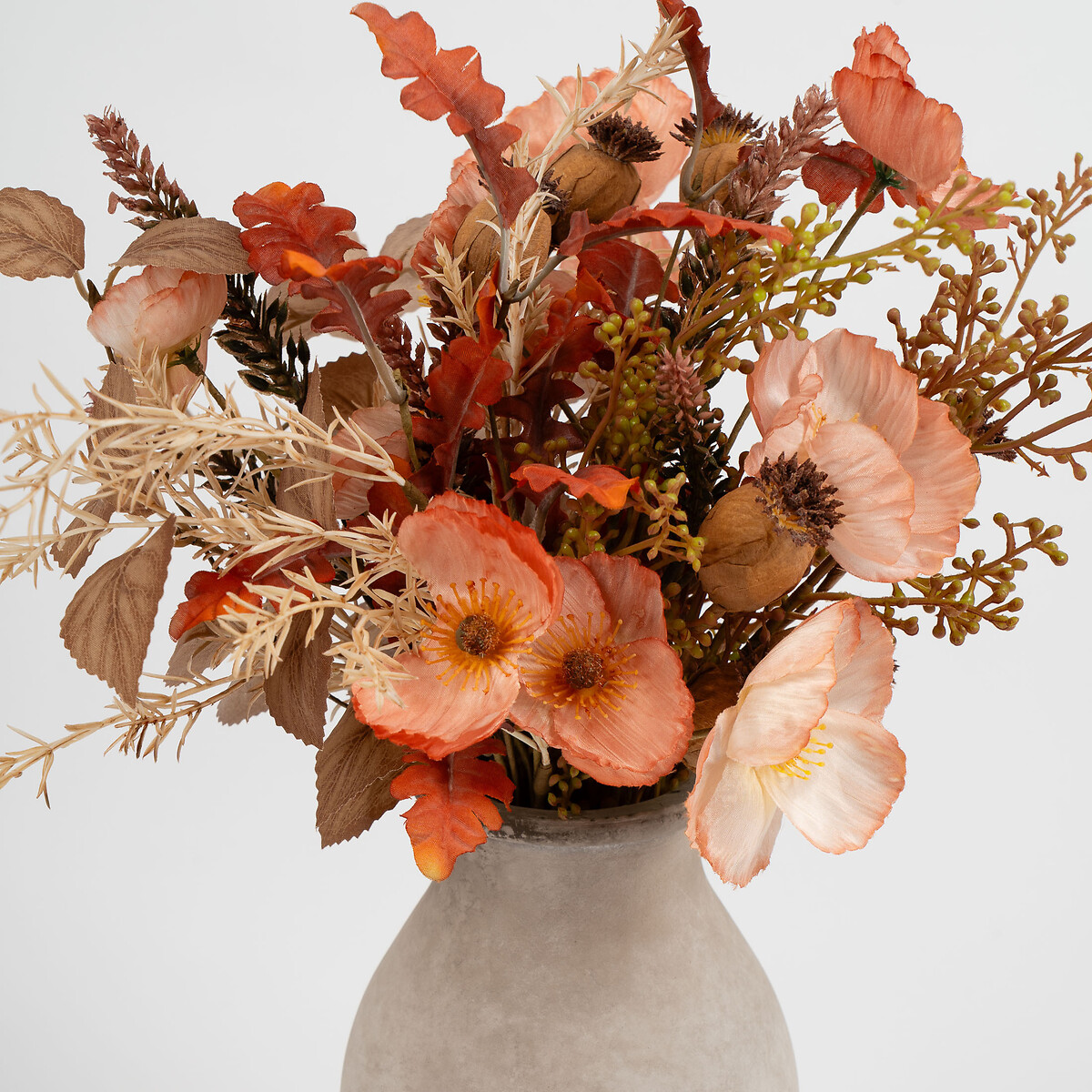 44cm Dried Effect Poppy Arrangement natural, SO'HOME