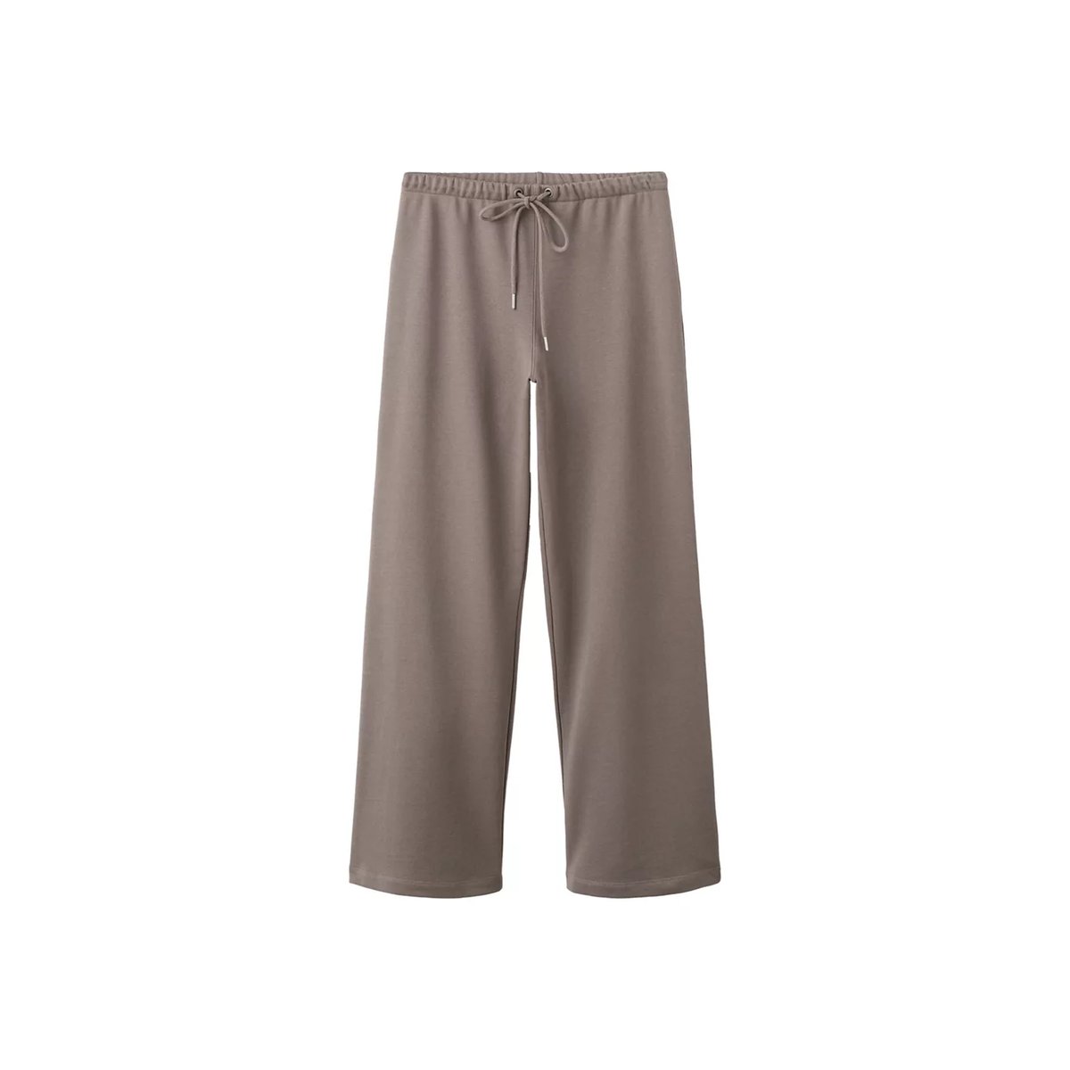 Pantalon coton taille élastique gris, MANGO