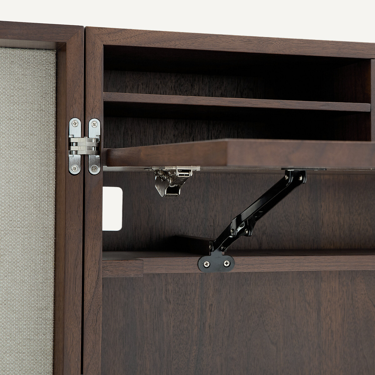 Bureau armoire bas, en plaqué noyer, OMID noyer, AM.PM