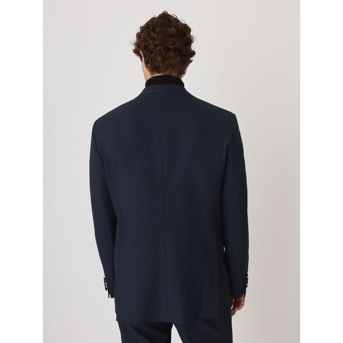 Veste de smoking motionflex en laine mélangée bleu marine, NEXT
