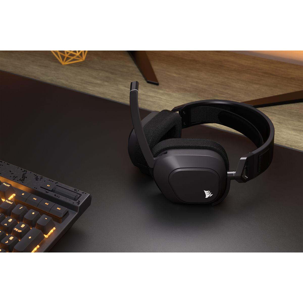 Casque gamer HS80 MAX Wireless Steel Gray couleur unique, CORSAIR
