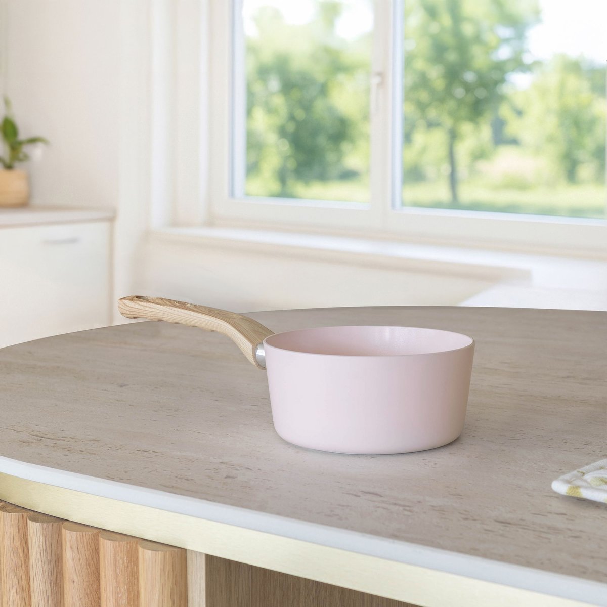 Casserole en aluminium 16cm, COLORAMA rose, MENASTYL