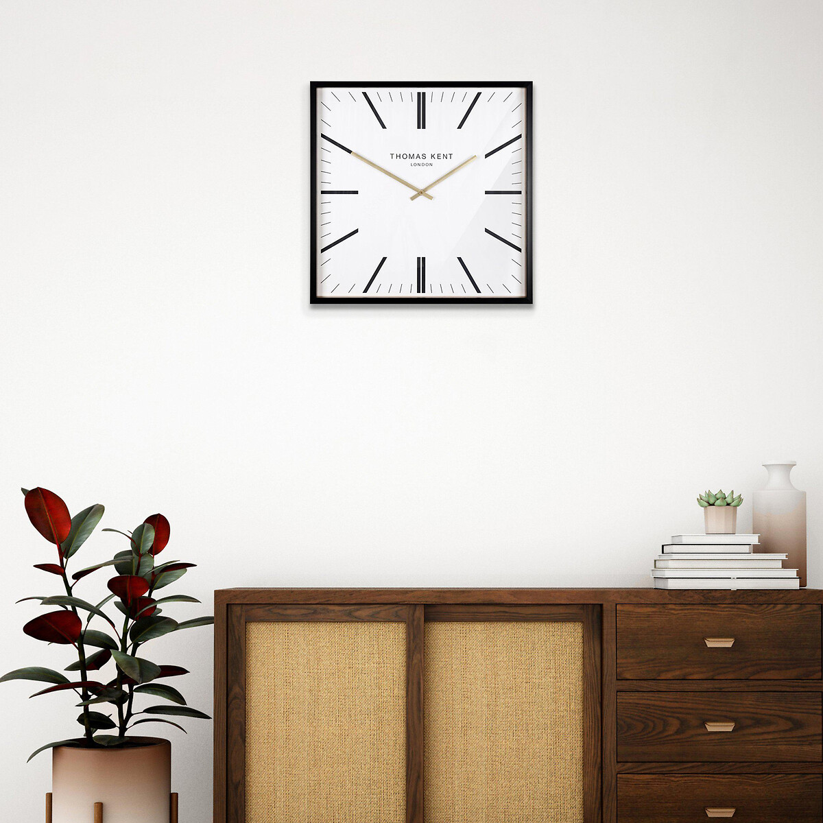 Garrick 24" Large Wall Clock white, THOMAS KENT