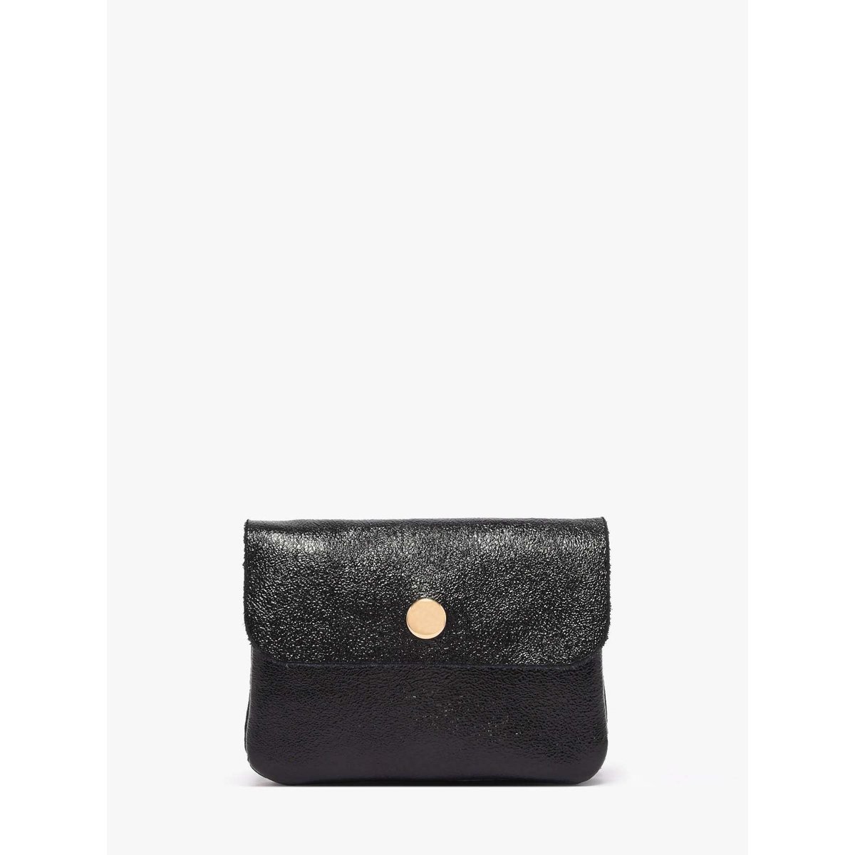 Porte-monnaie Nine cuir nero, MILANO
